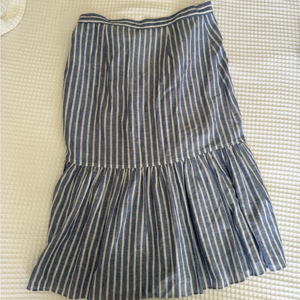 Striped Blue Skirt - Chaps Ralph Lauren - Picture 3 of 6